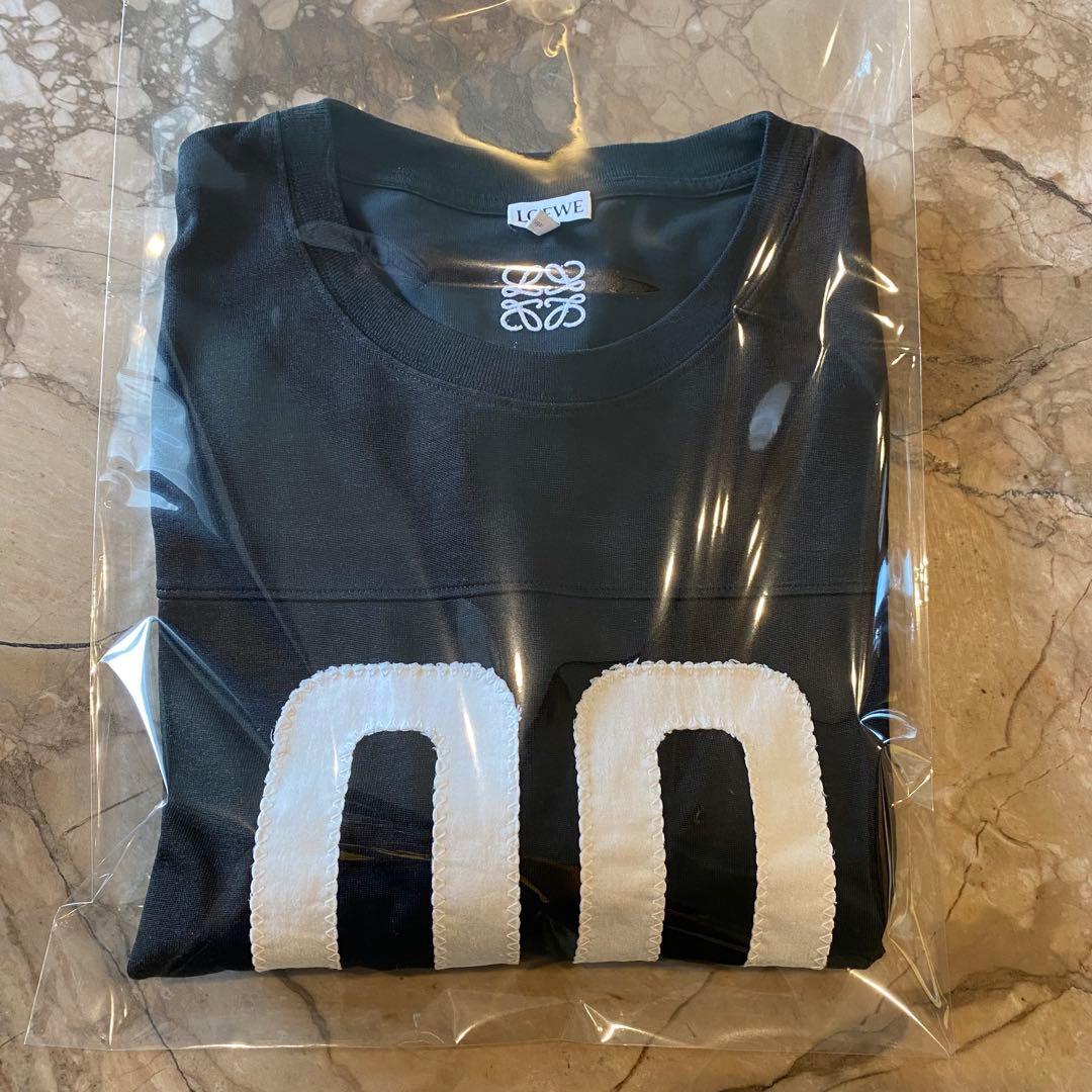 即完売 LOEWE ロエベ Tシャツ フットボールTシャツ Ｌ　vintage