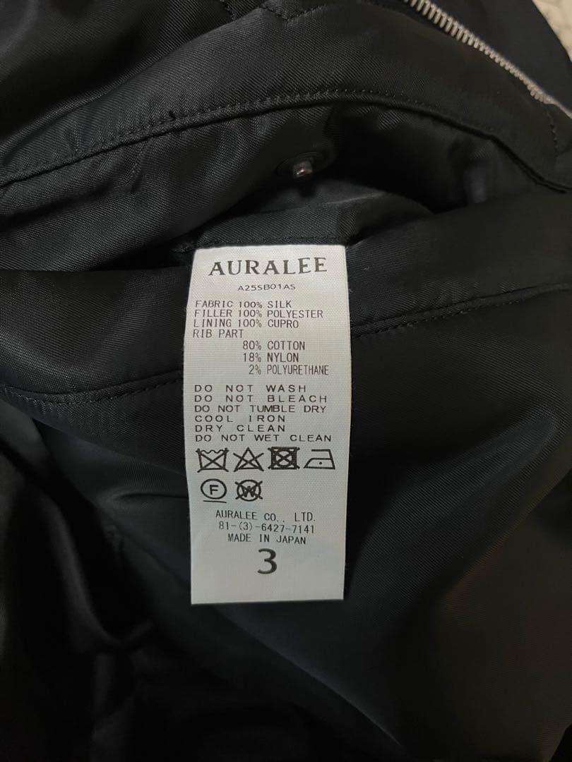 auralee 25ss シルクフライトブルゾン
