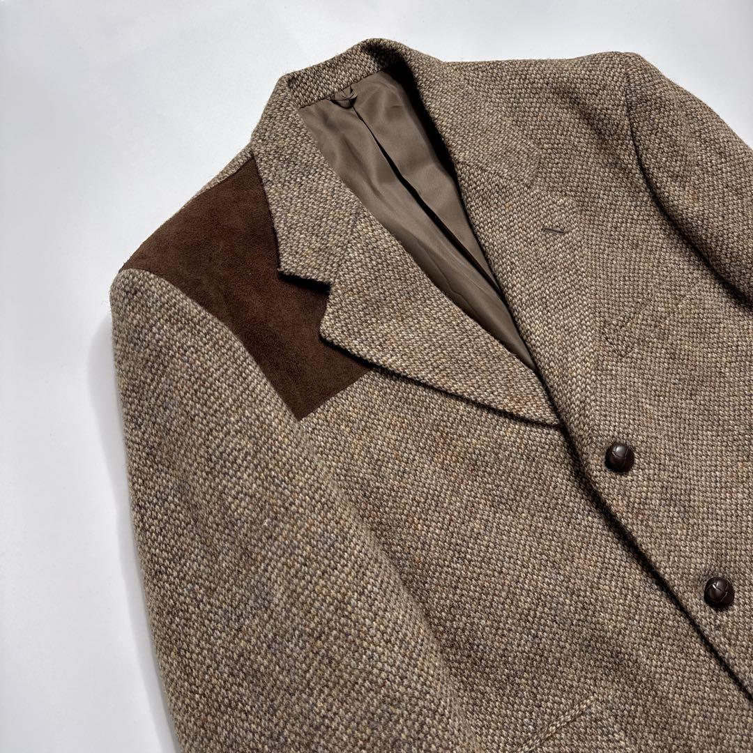 【極美品】IMSPEC ハリスツイード　ハンティング　　ツイードジャケット