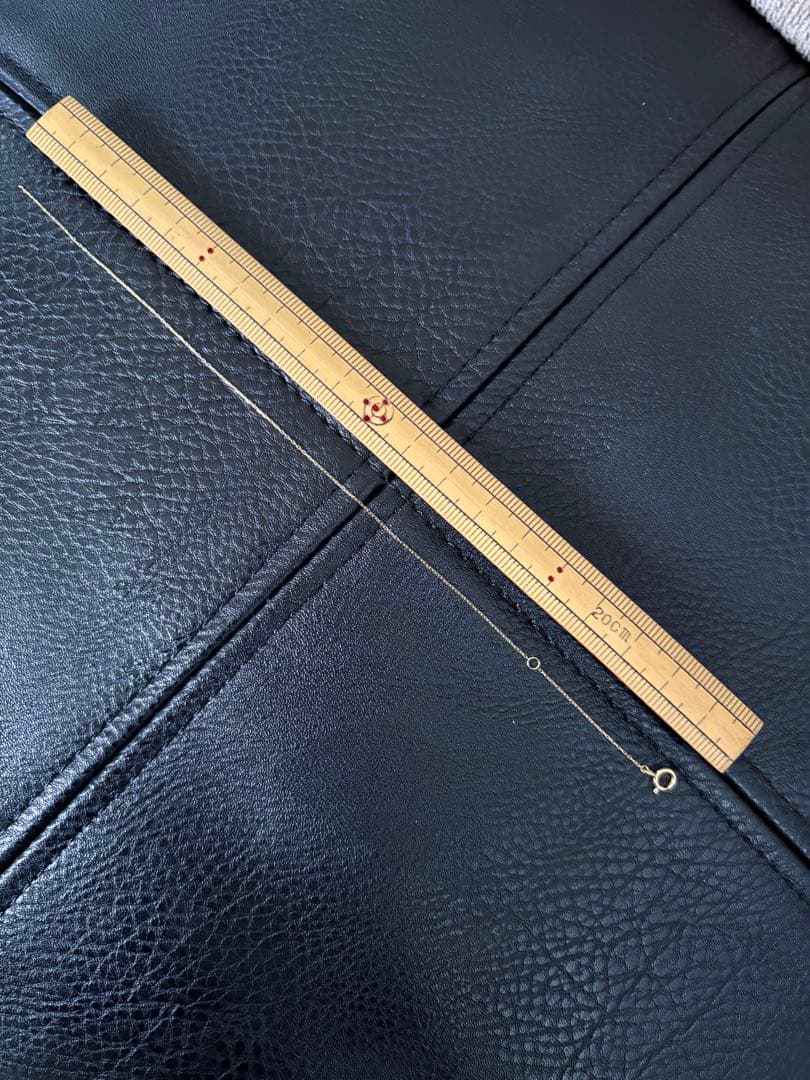 K18チェーン約19cm引き輪付き　750