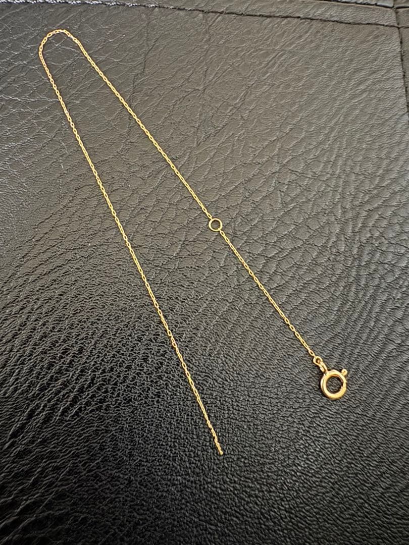 K18チェーン約19cm引き輪付き　750