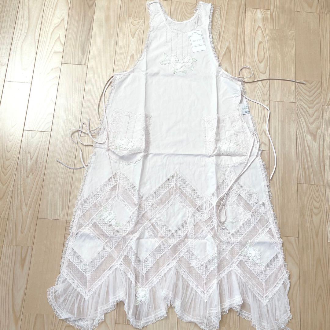 【新品未使用】HISCHRONE ヒスクローネ　さえら　エプロン　ピンク