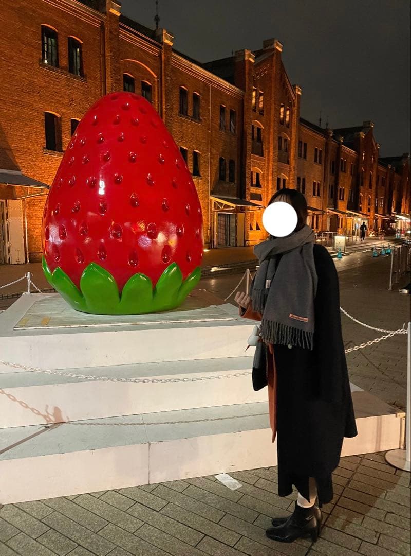 【クリーニング済】UN3D. バイカラーアシンメトリーコート 38