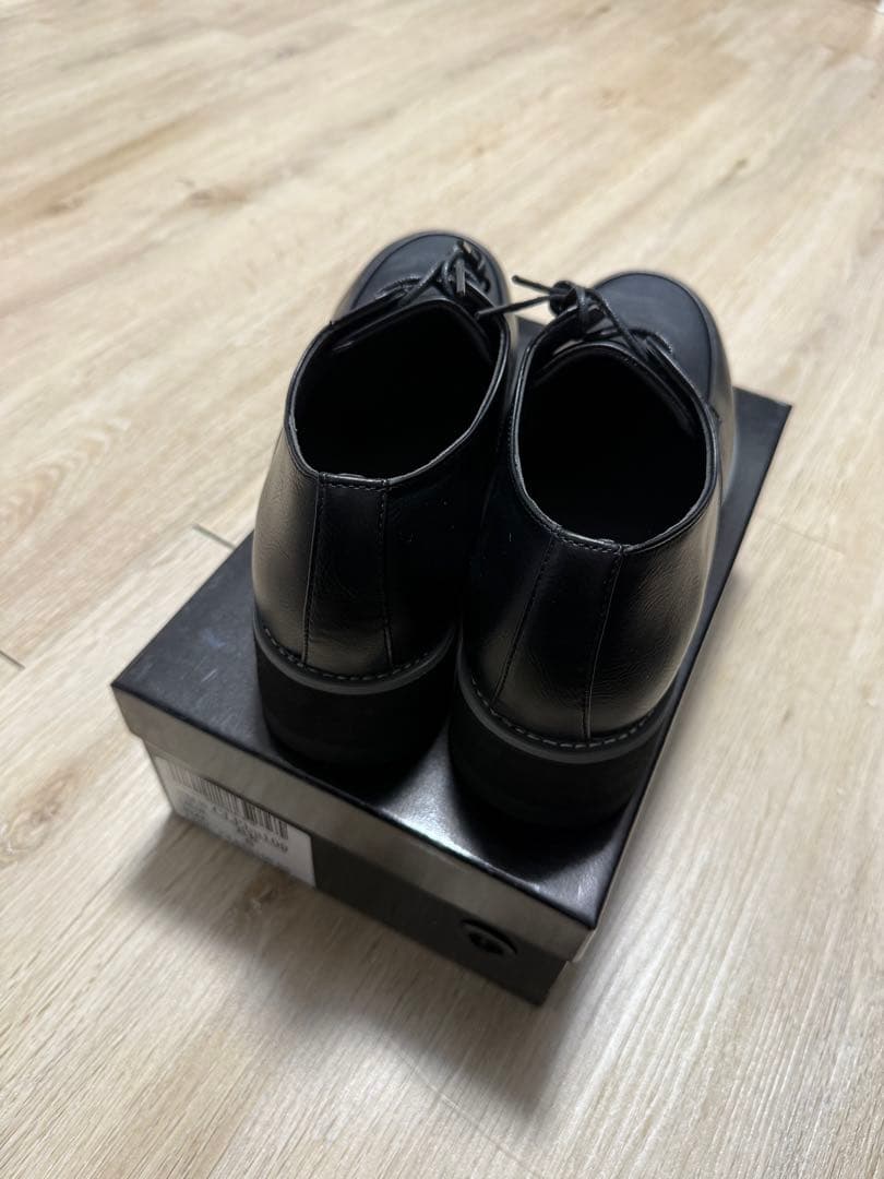 【CLEL】ハイソール シャーク ダービーシューズ（ブラック）