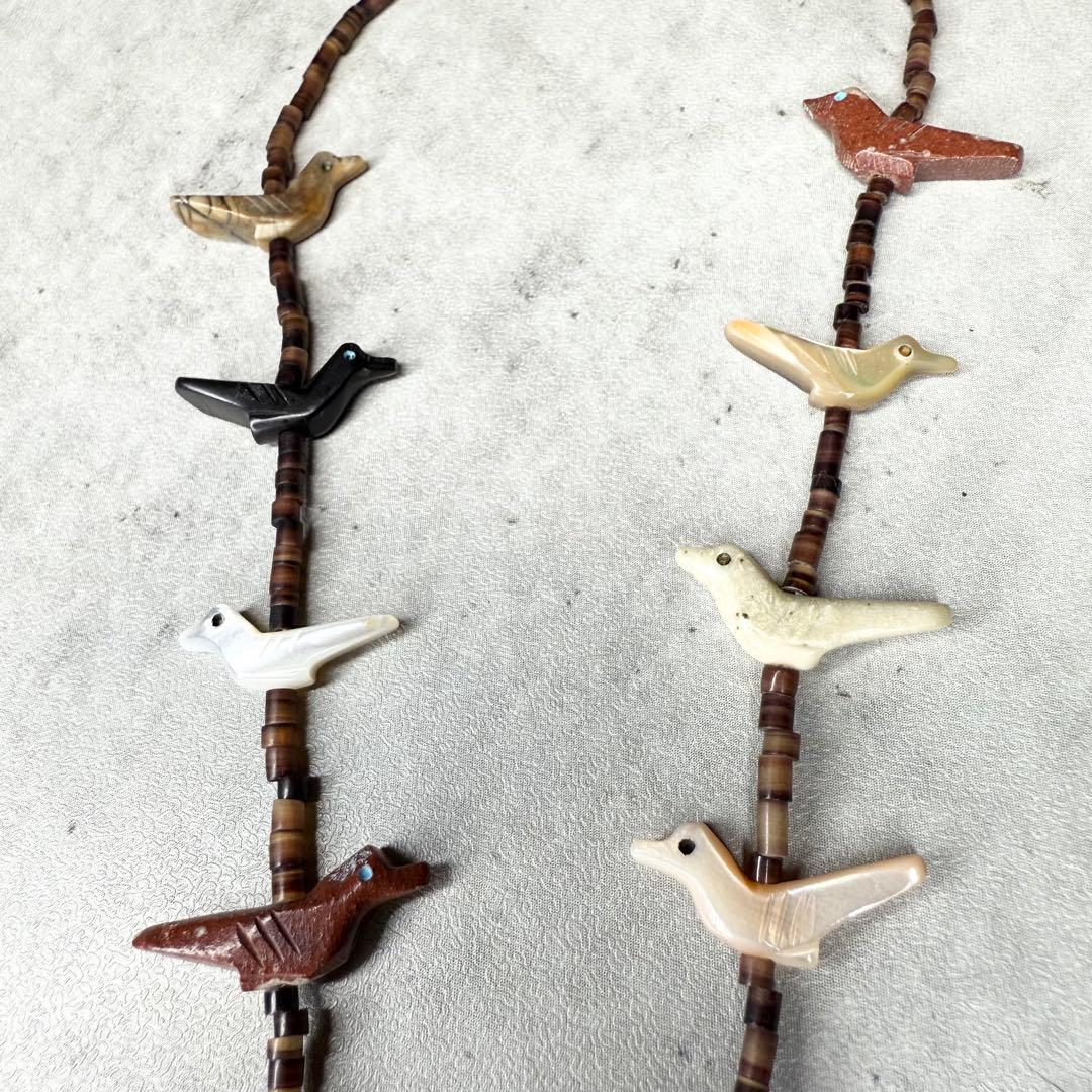 ZUNI ズニ族 フェティッシュネックレス アニマルモチーフ マルチカラー