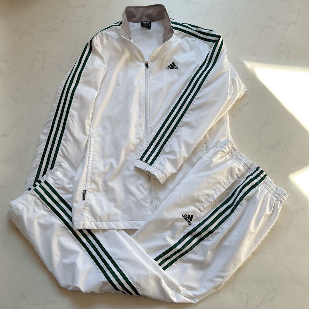 【美品】adidas CLIMA365 アディダス ウィンドブレーカー 上O下L