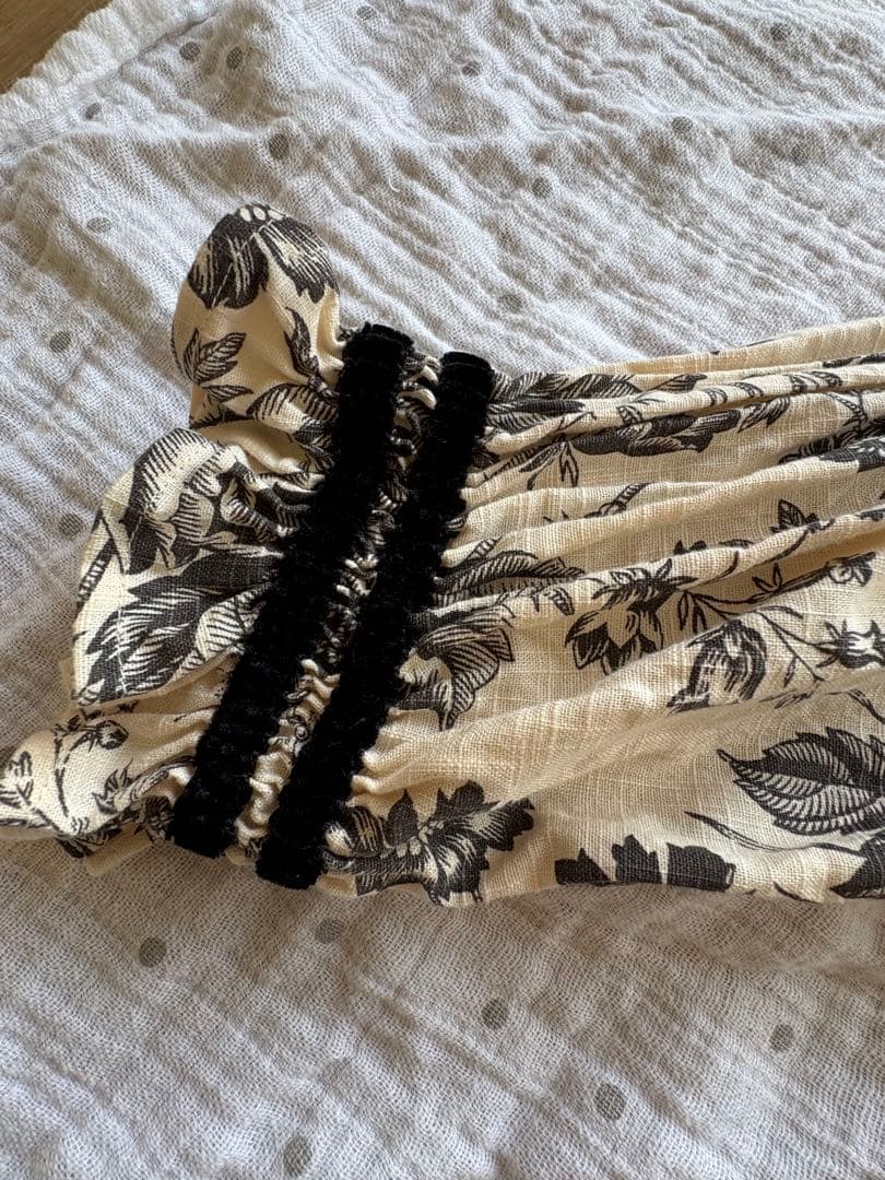 Bonjour diary 刺繍襟チュニックワンピース 6y