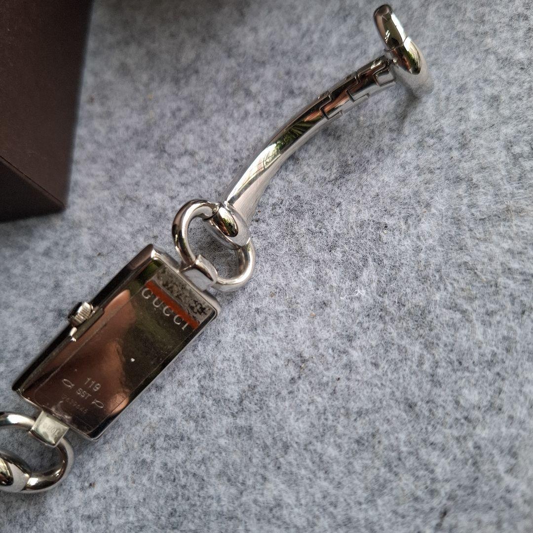 GUCCI119 クォーツ腕時計 ブラック稼働品