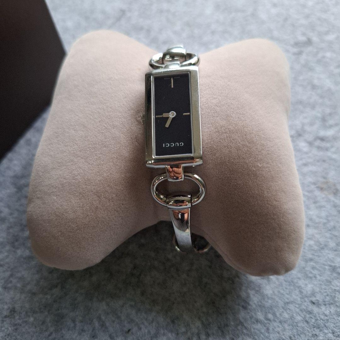 GUCCI119 クォーツ腕時計 ブラック稼働品