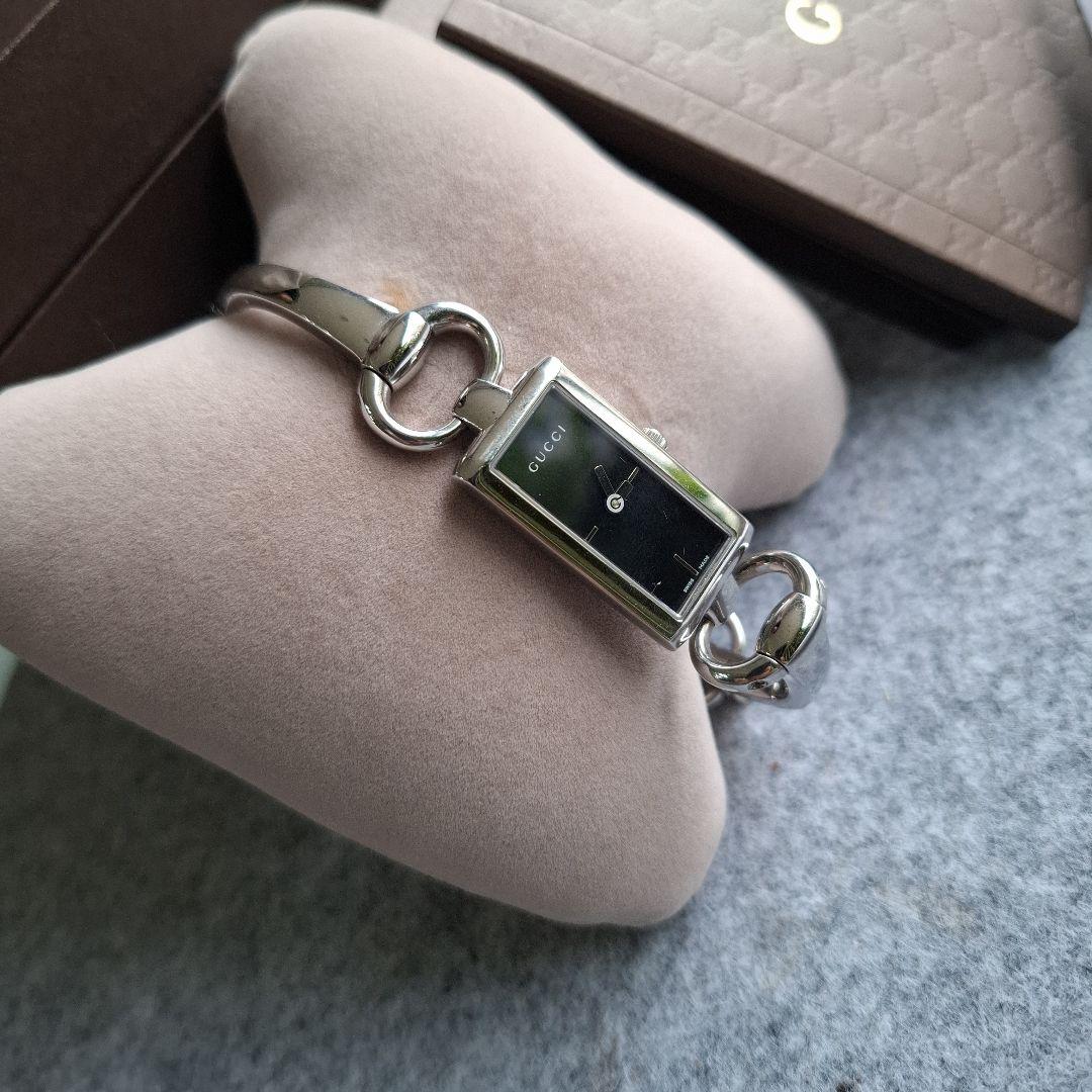 GUCCI119 クォーツ腕時計 ブラック稼働品