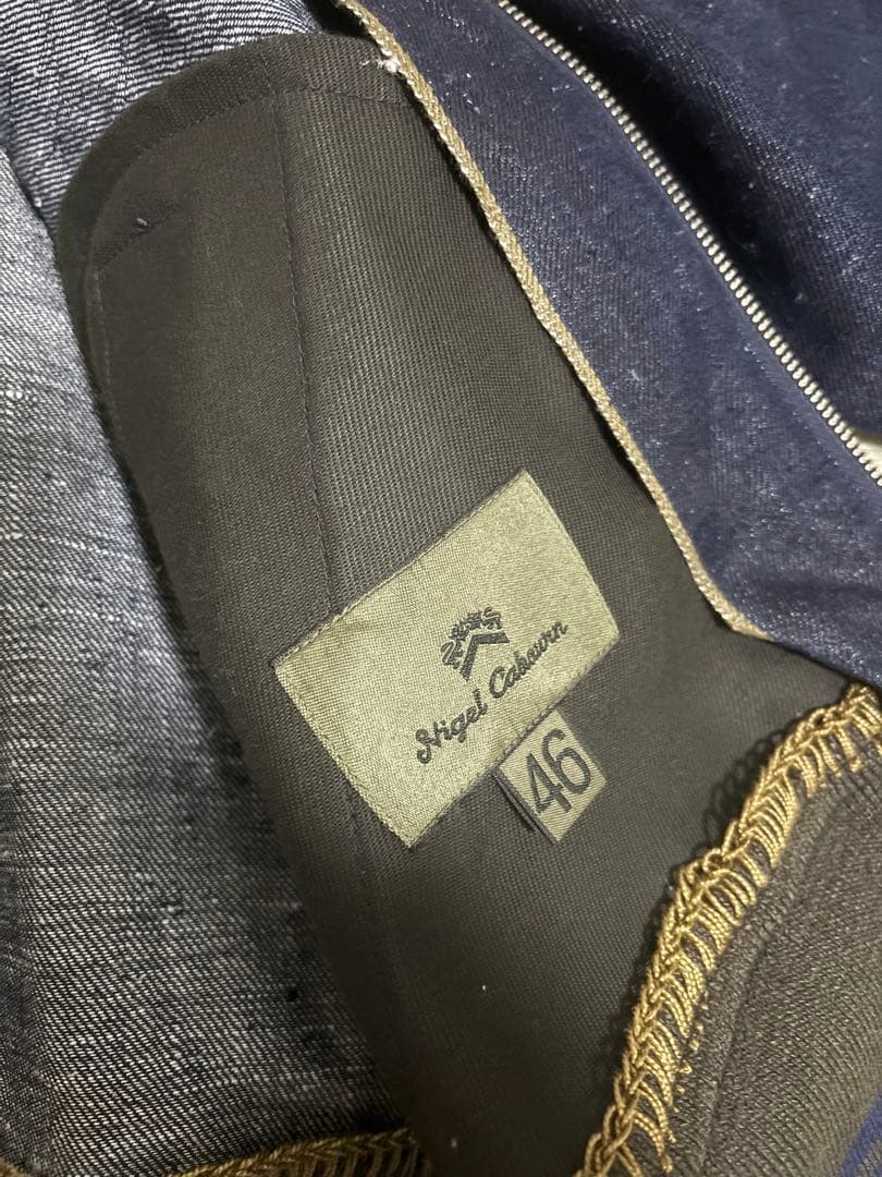 ナイジェルケーボン　STADIUM JACKET-HEMP DENIM