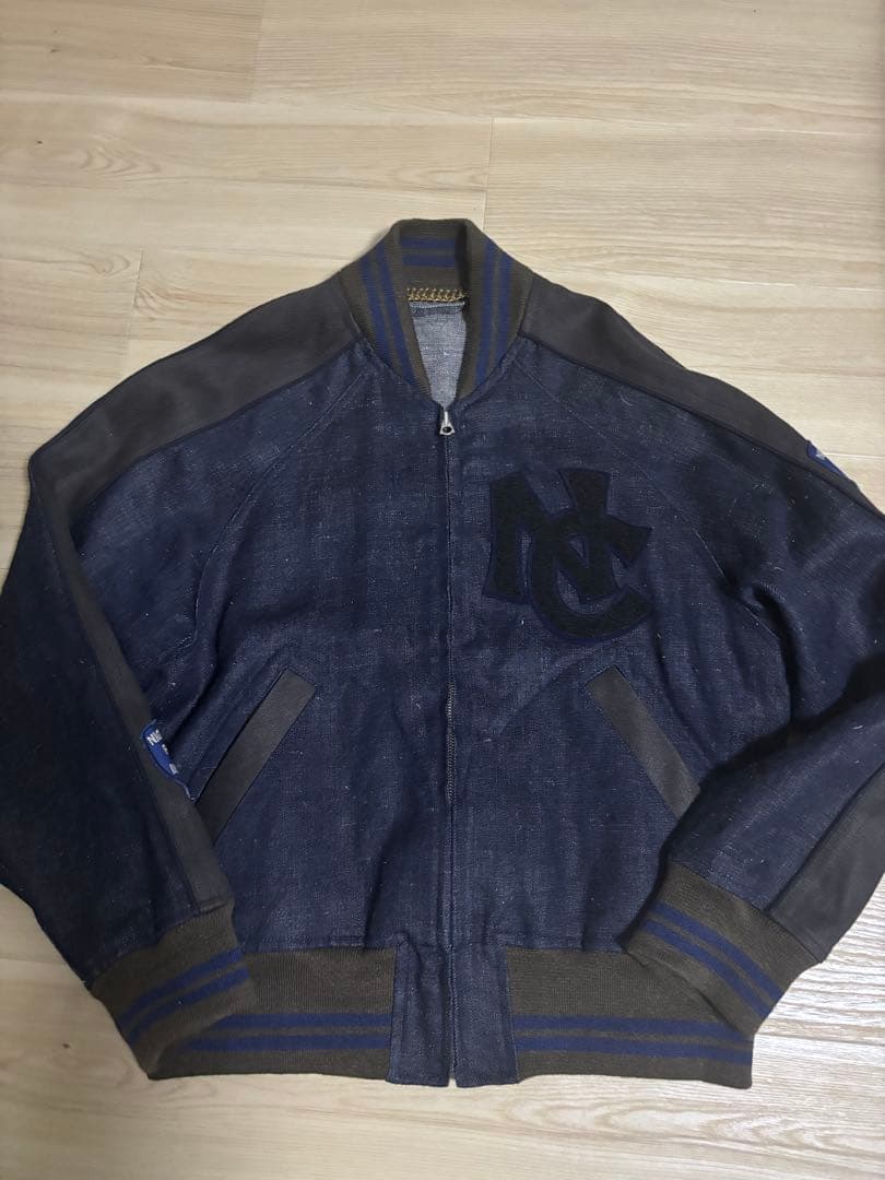 ナイジェルケーボン　STADIUM JACKET-HEMP DENIM