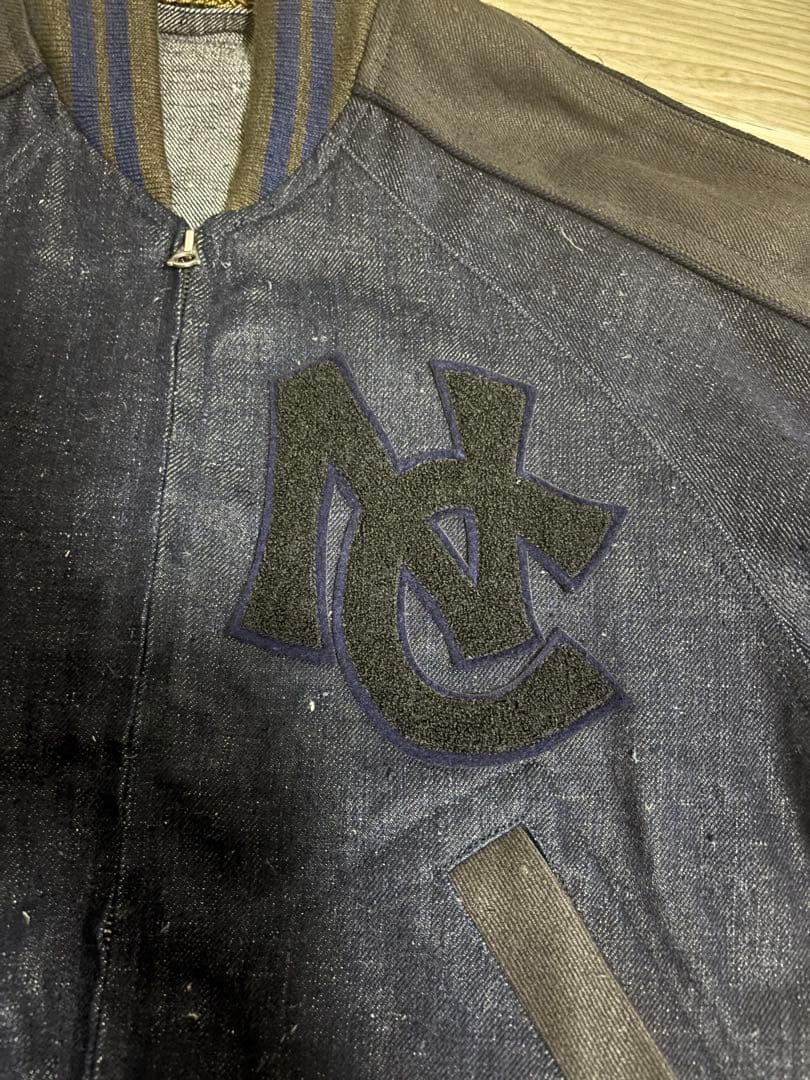 ナイジェルケーボン　STADIUM JACKET-HEMP DENIM