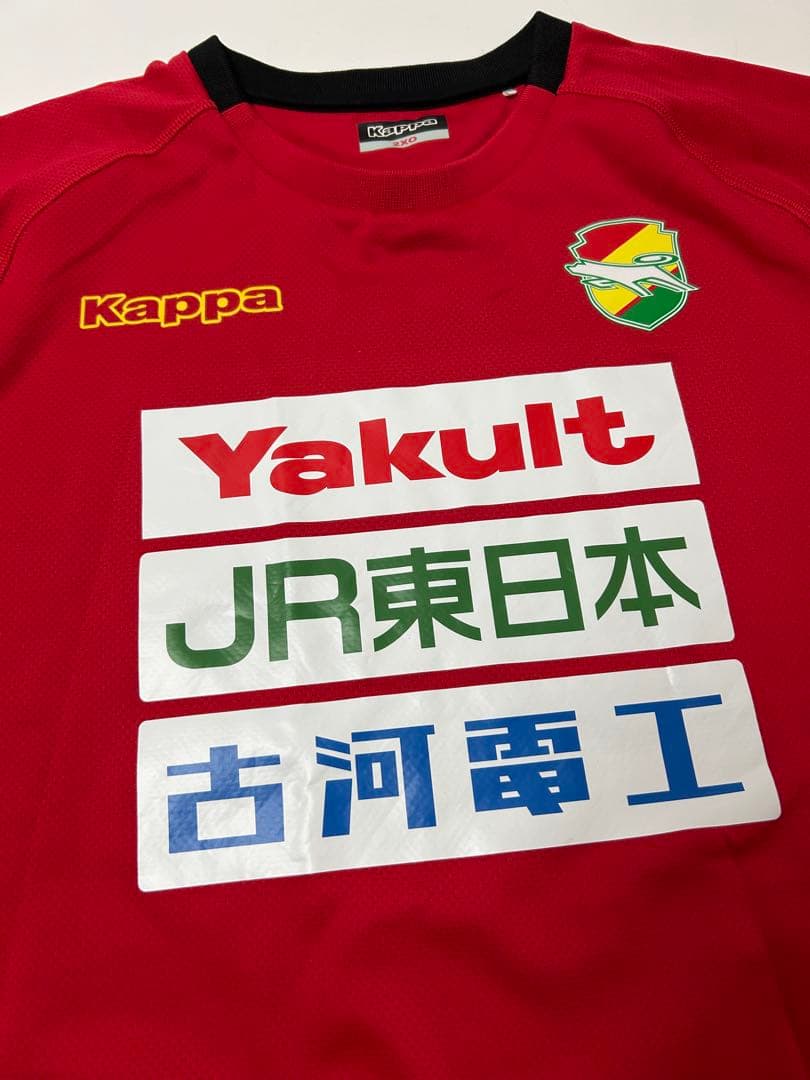 ジェフユナイテッド市原千葉　Kappa 長袖サッカーウェア　レッド　2XOサイズ