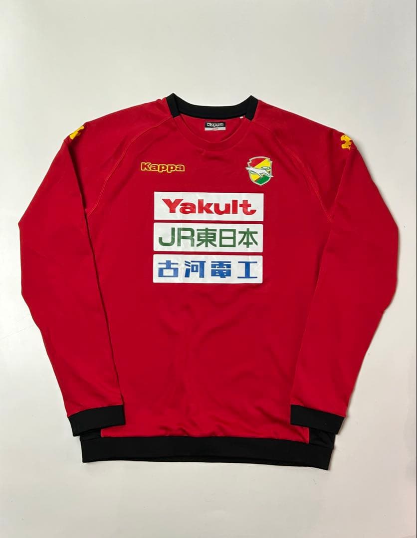 ジェフユナイテッド市原千葉　Kappa 長袖サッカーウェア　レッド　2XOサイズ