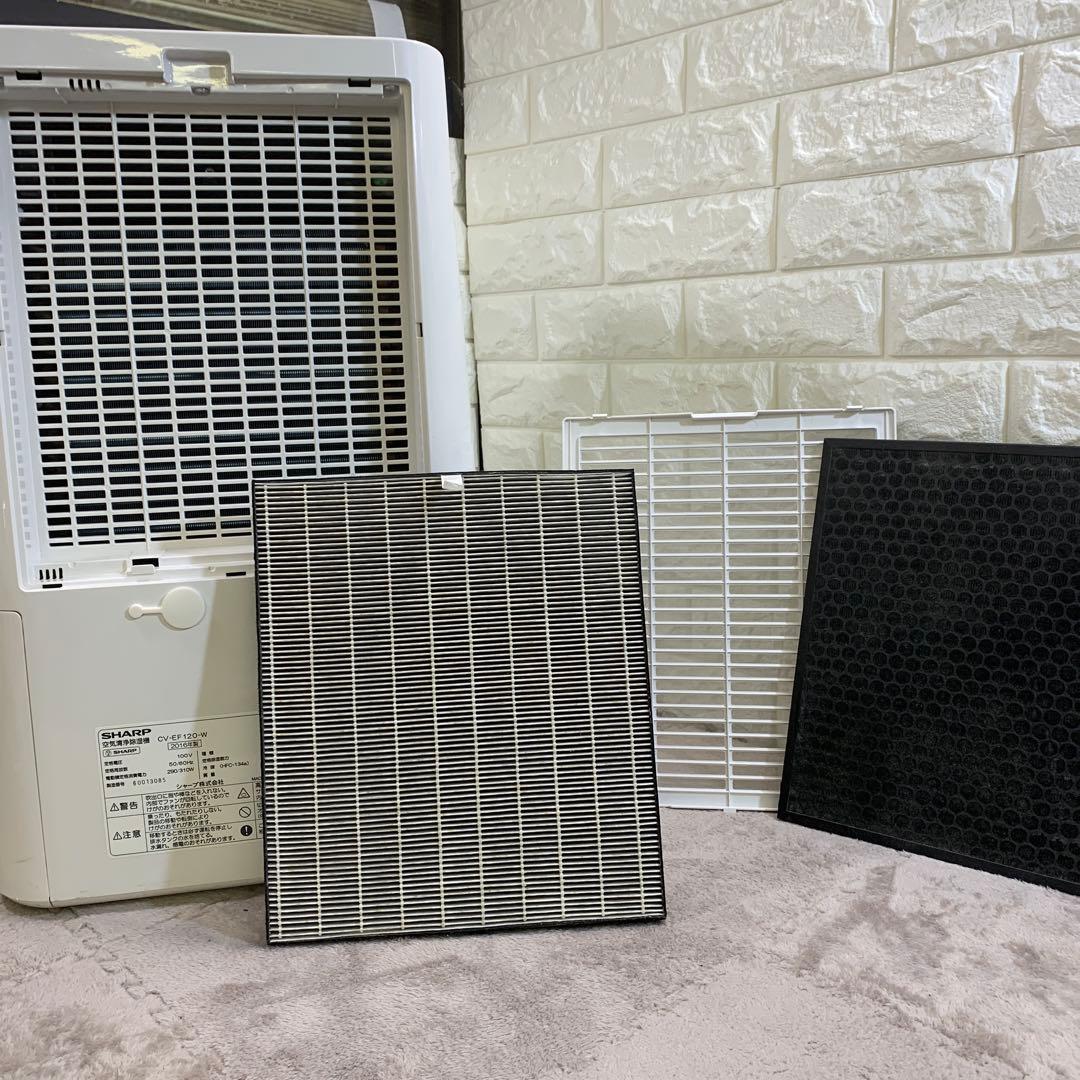 SHARP 空気清浄除湿機 CV-EF120-W 2016年製