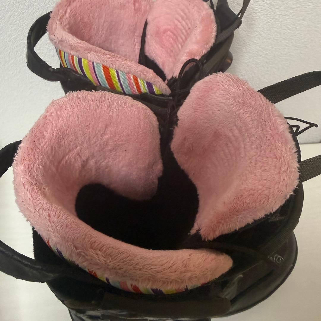 即発送 SALOMON レディース スノーボードブーツ 23cm ブラウン ボア