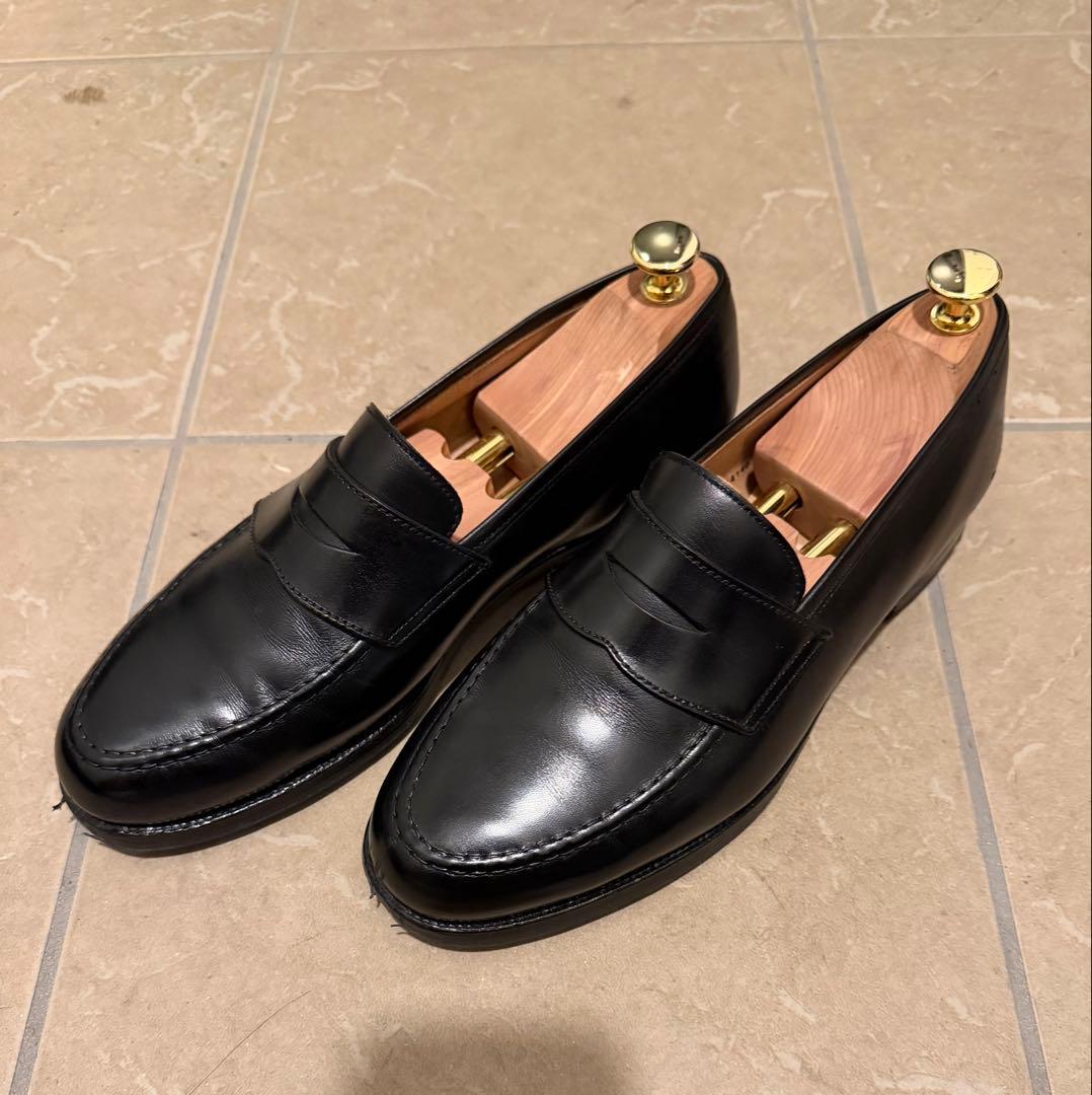クロケット＆ジョーンズ（Crockett&Jones）黒 ローファー ボストン