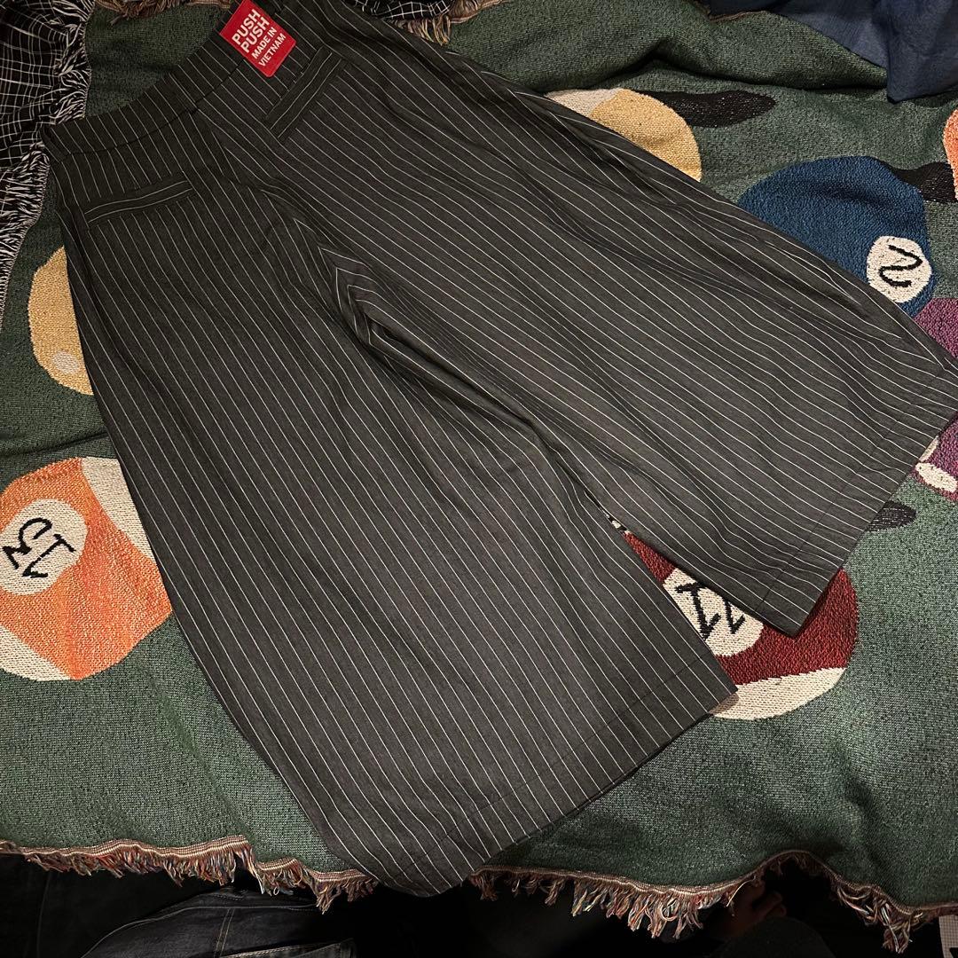 Push Push PP STRIPES PANTS ストライプ ブラック