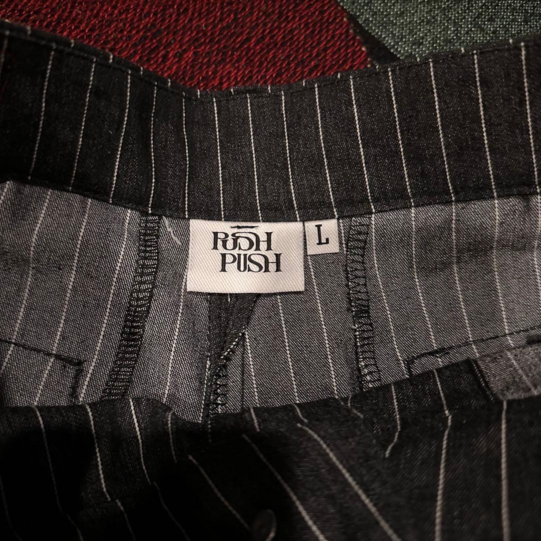 Push Push PP STRIPES PANTS ストライプ ブラック
