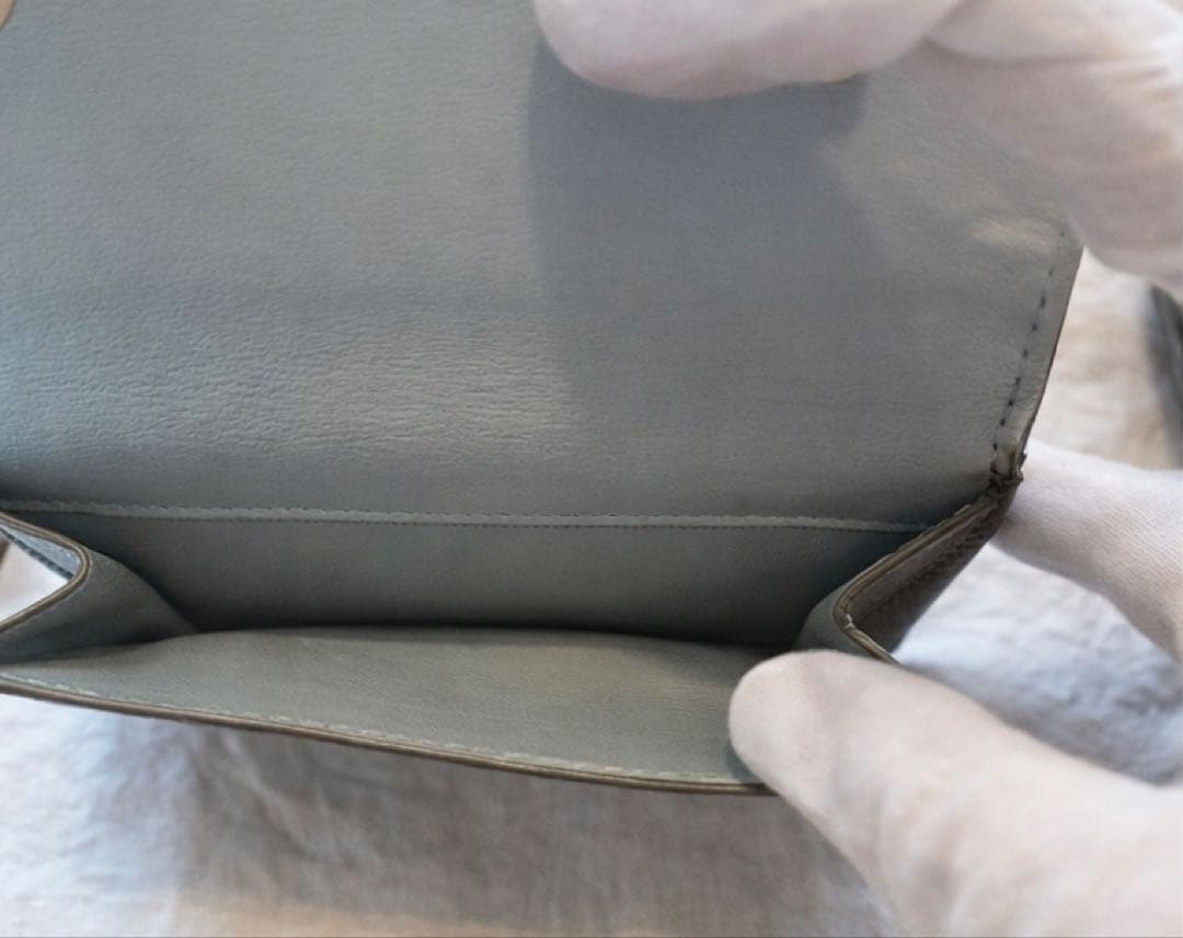 美品⭐️CELINE スモールトリフォールドウォレット 三つ折財布 ボタン交換有