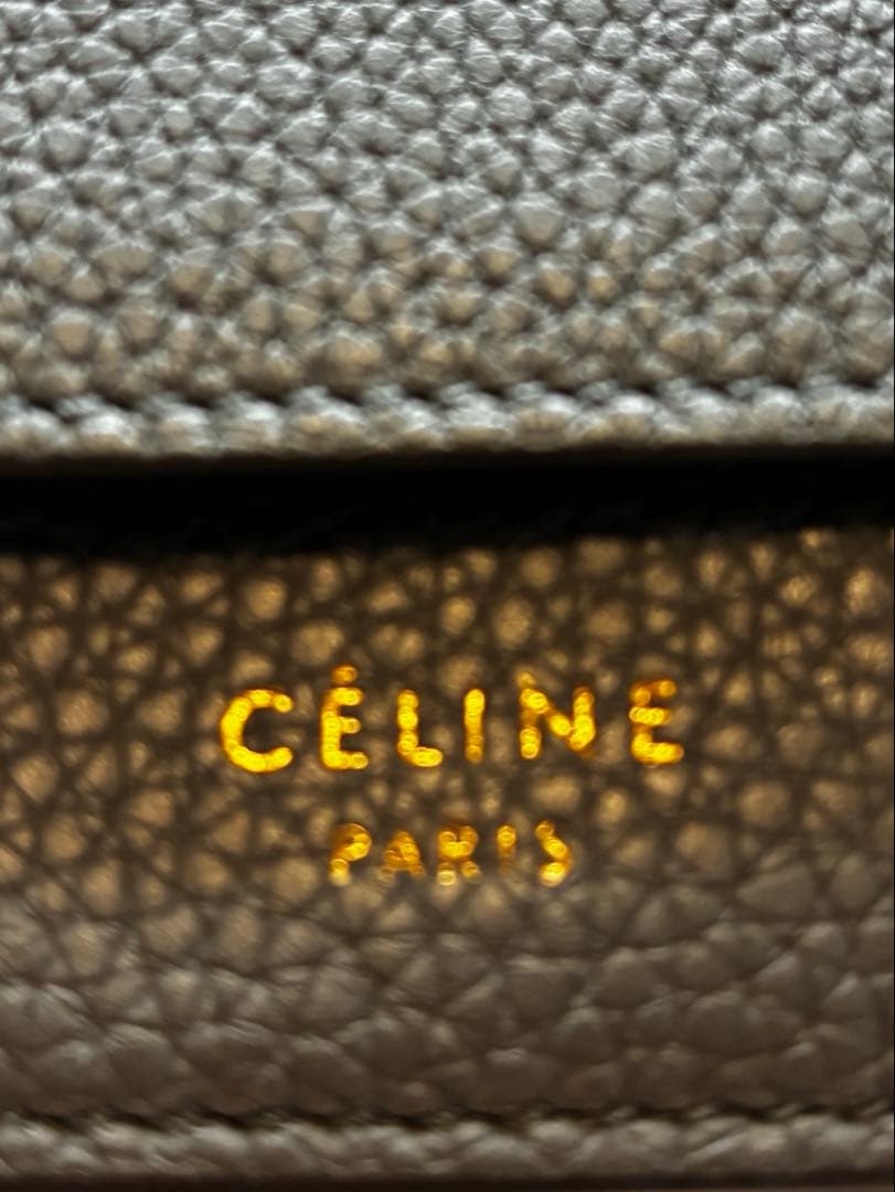 美品⭐️CELINE スモールトリフォールドウォレット 三つ折財布 ボタン交換有