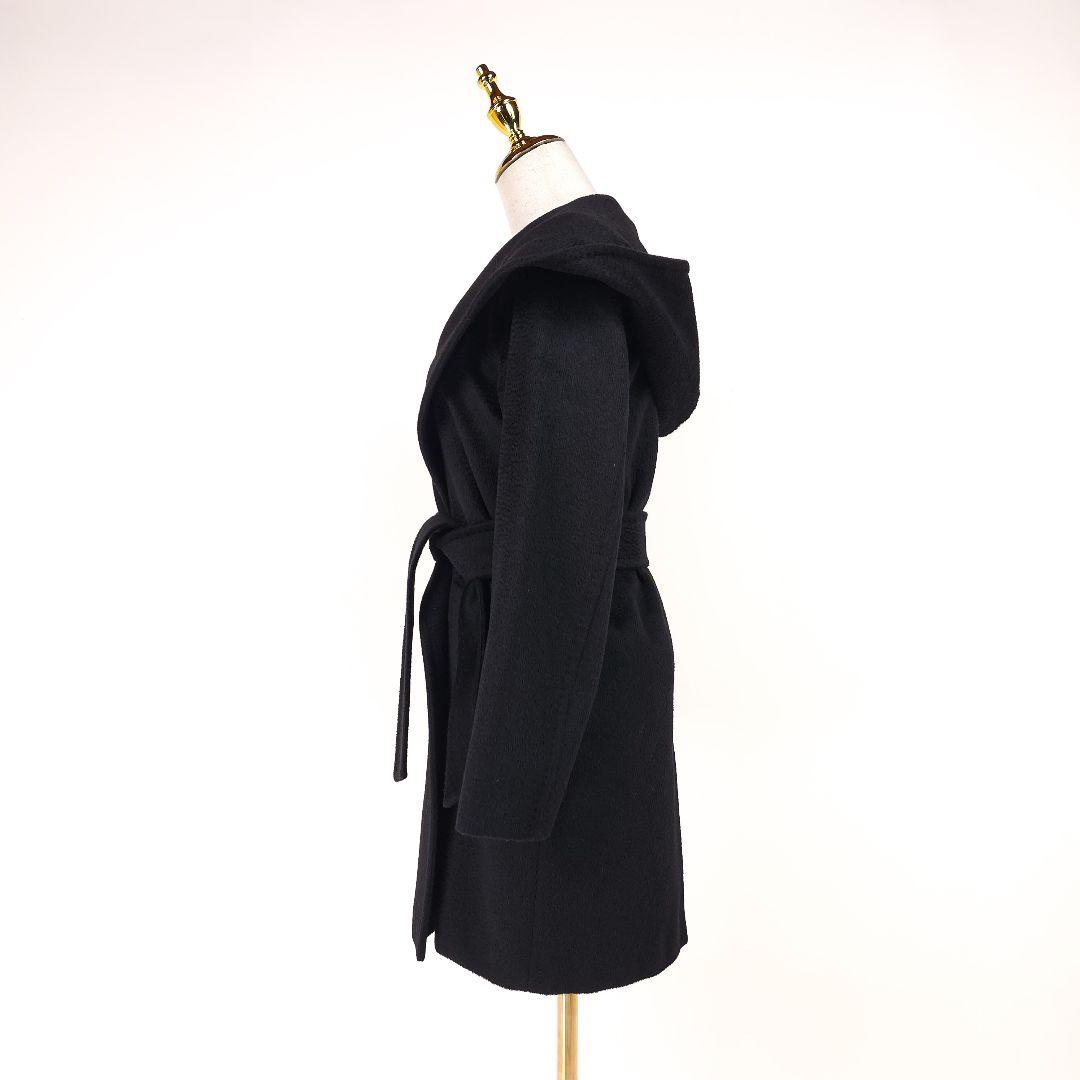 【新品同様】マックスマーラ リアルト キャメル コート ブラック 36 　ベルト