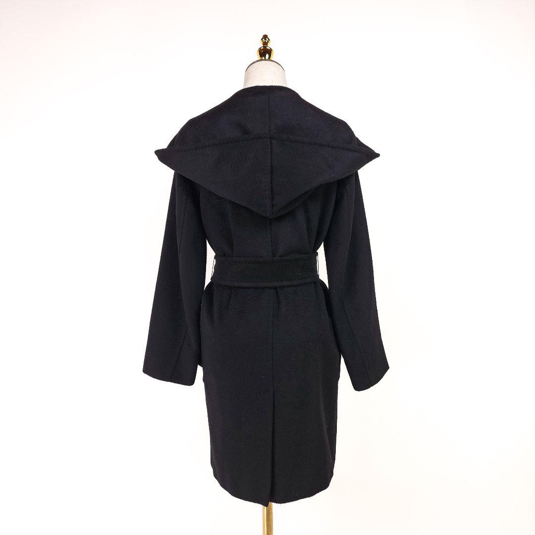 【新品同様】マックスマーラ リアルト キャメル コート ブラック 36 　ベルト