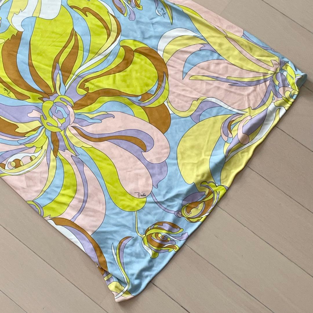 EMILIO PUCCI【君島十和子 美品】長袖ワンピース フリル袖 ベルト付