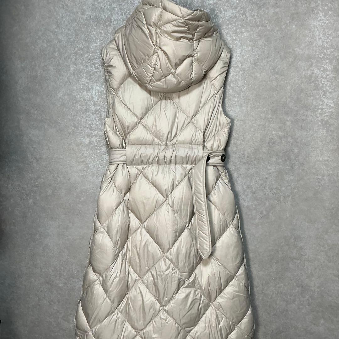 美品　MAX MARA THE CUBE テクニカルキルティング ロング ジレ