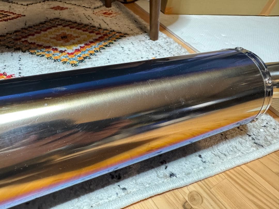 ヨシムラ Slip-Onサイクロン チタンブルーカバー NC42