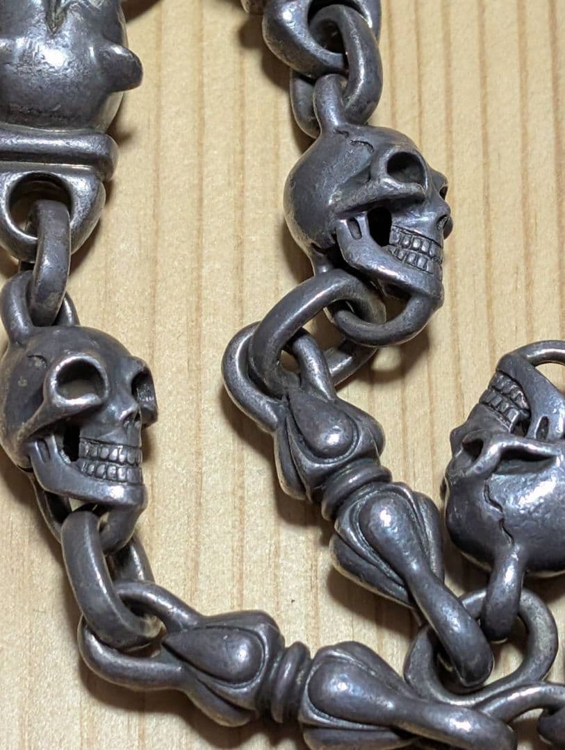 格安　超重量 シルバーホース　ガボール　ウォレットチェーン シルバー925