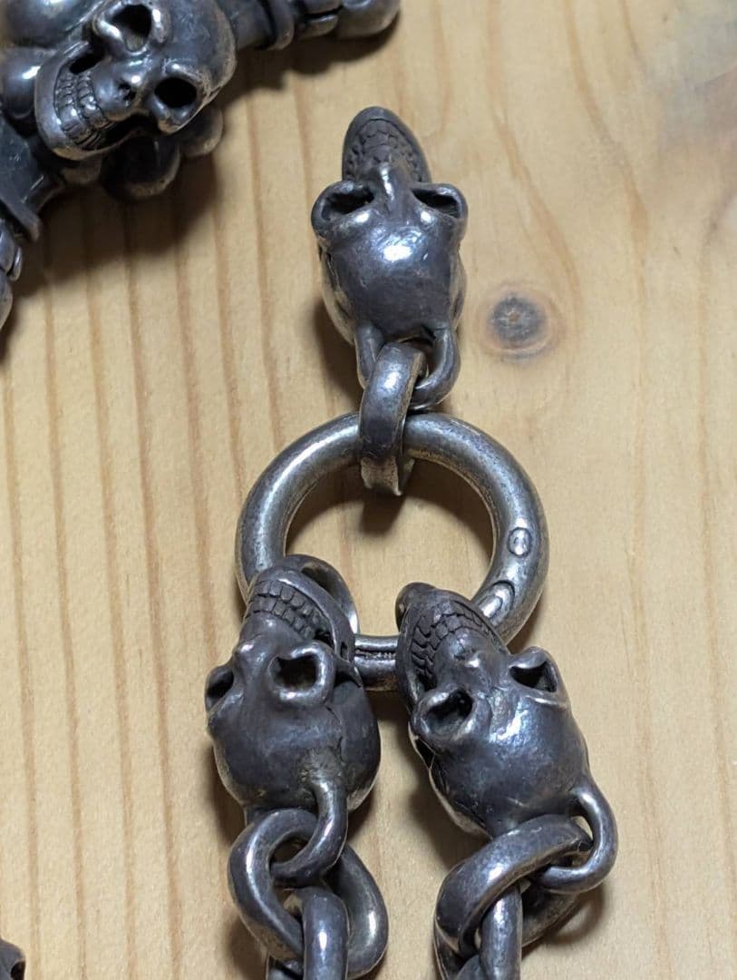 格安　超重量 シルバーホース　ガボール　ウォレットチェーン シルバー925