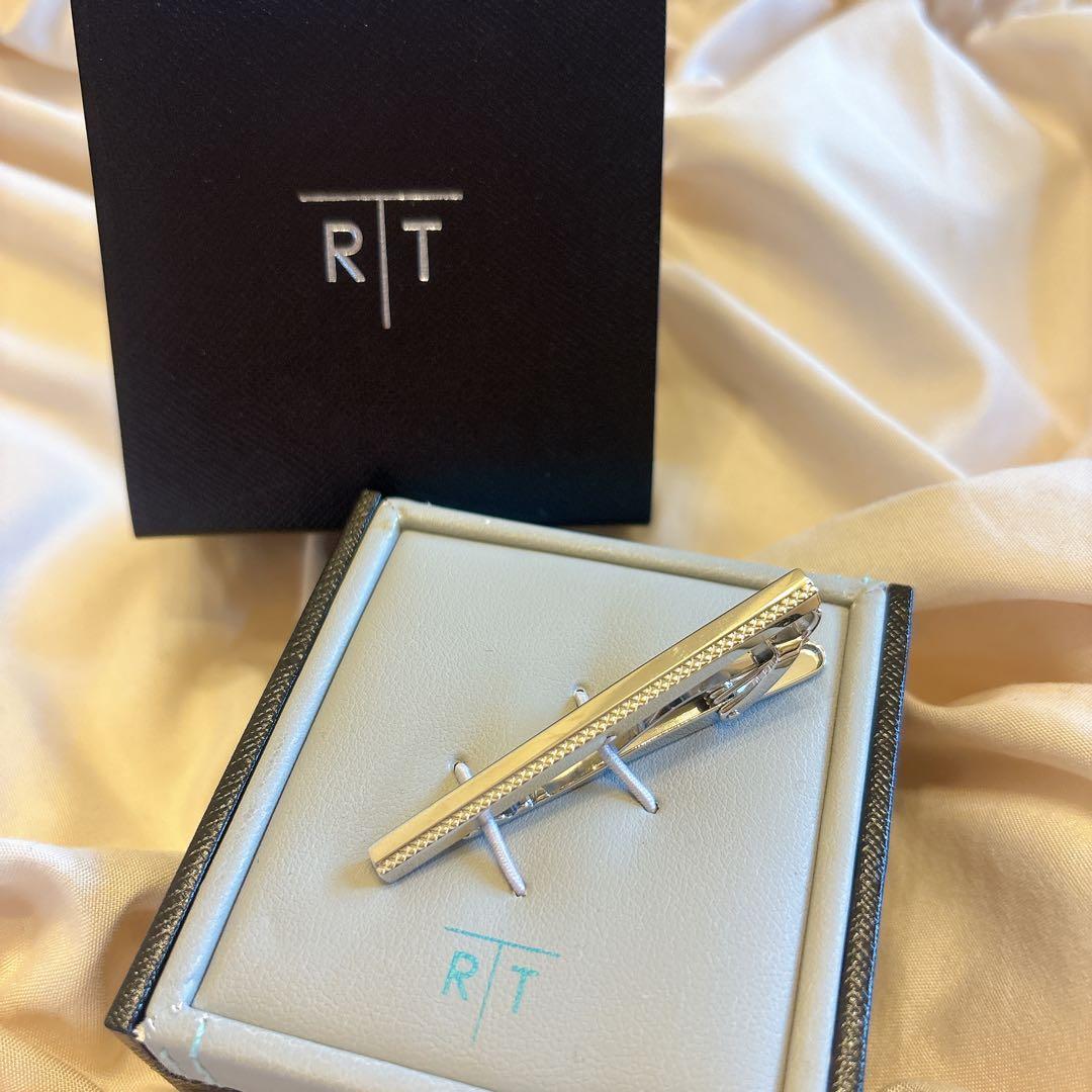 み*ぃ様 未使用 タテオシアン グリッドロング タイバー ガンメタル ネクタイピ