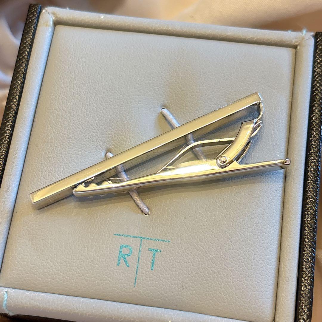 み*ぃ様 未使用 タテオシアン グリッドロング タイバー ガンメタル ネクタイピ