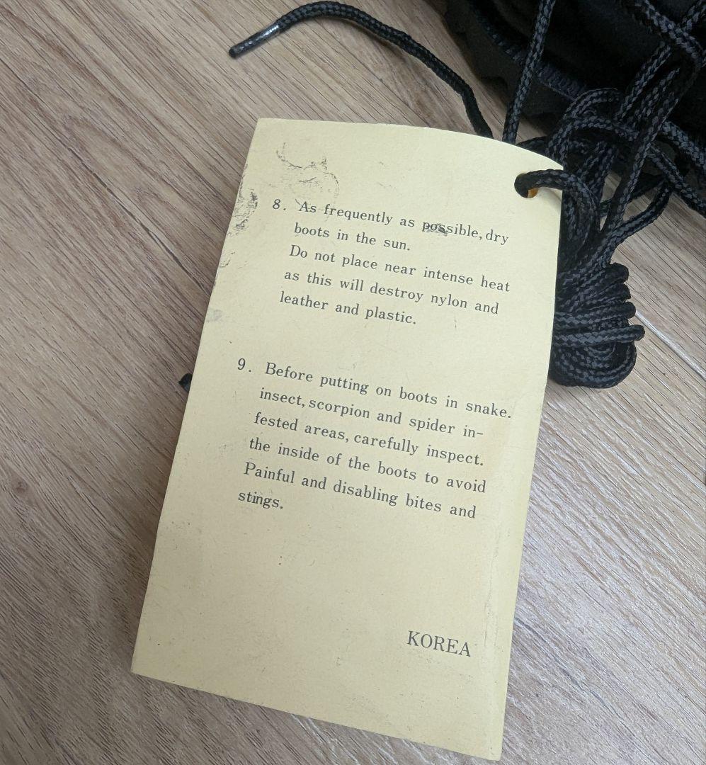 ジャングルブーツ コンバットブーツ ミリタリーブーツ 韓国 デッドストック