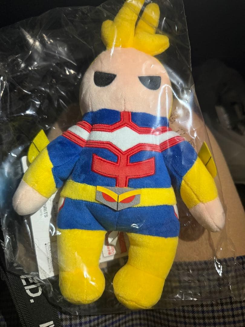 ヒロアカ一番くじD賞フィギュア爆轟 ぬいぐるみオールマイトセット