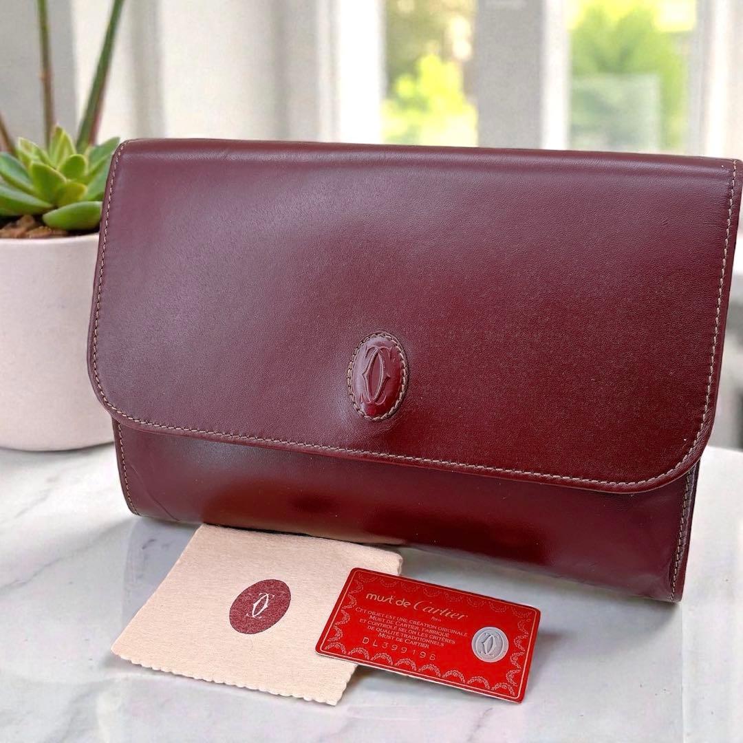 カルティエ/クラッチバッグ/セカンドバッグ/マストライン/レザー/手持ち鞄