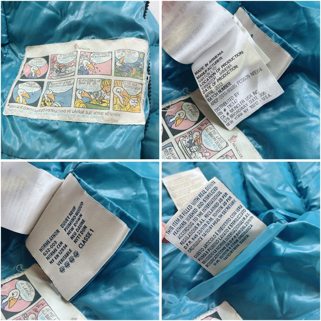 希少✨MONCLER ダウン 2way 肉厚 フード フーディ 着脱可能 キッズ