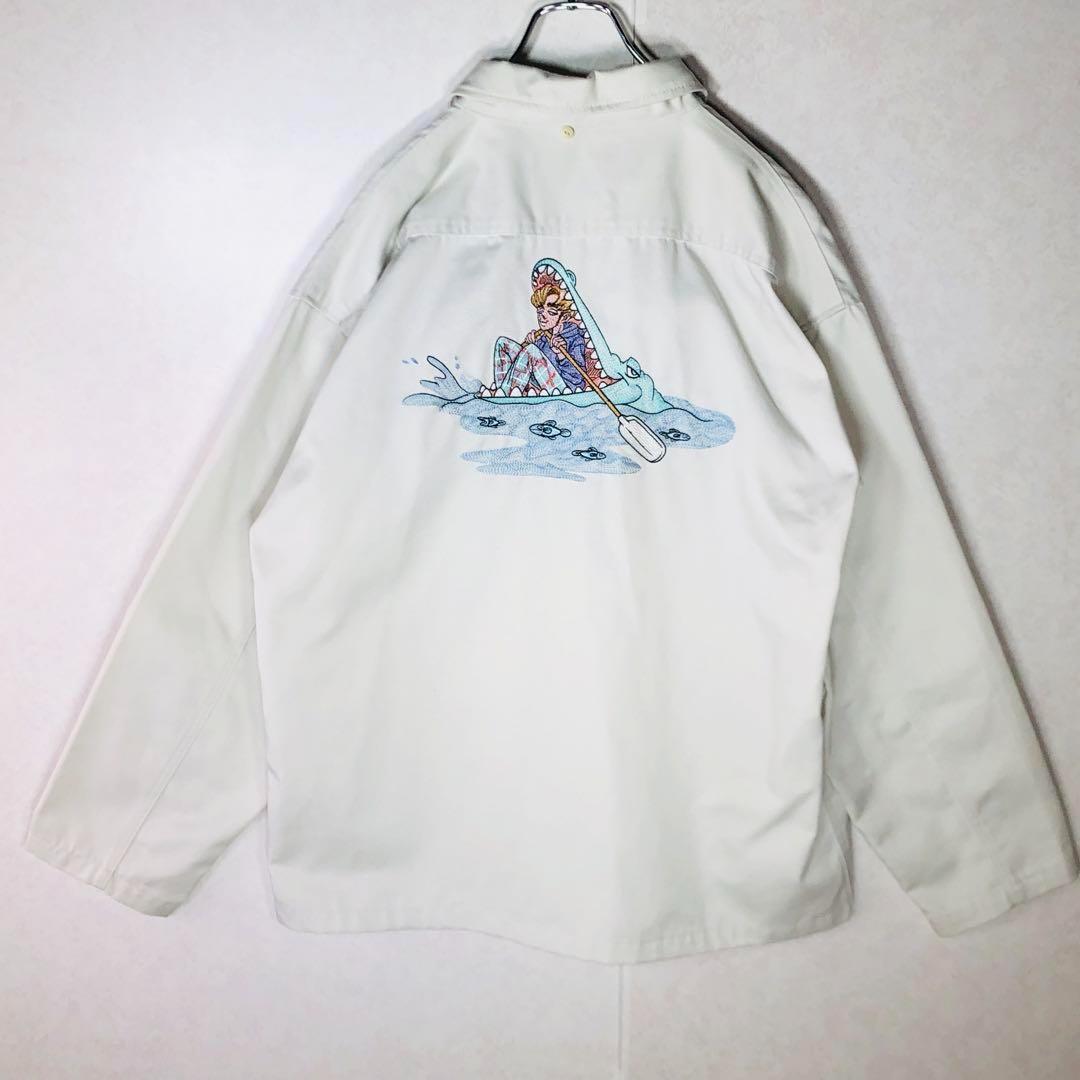 【ほぼ新品】ディッキーズ レフトアローン 限定コラボ 刺繍カバーオール XL