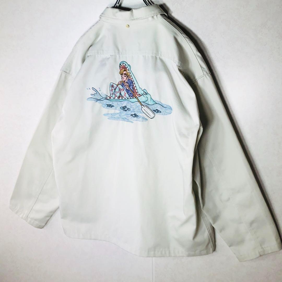 【ほぼ新品】ディッキーズ レフトアローン 限定コラボ 刺繍カバーオール XL