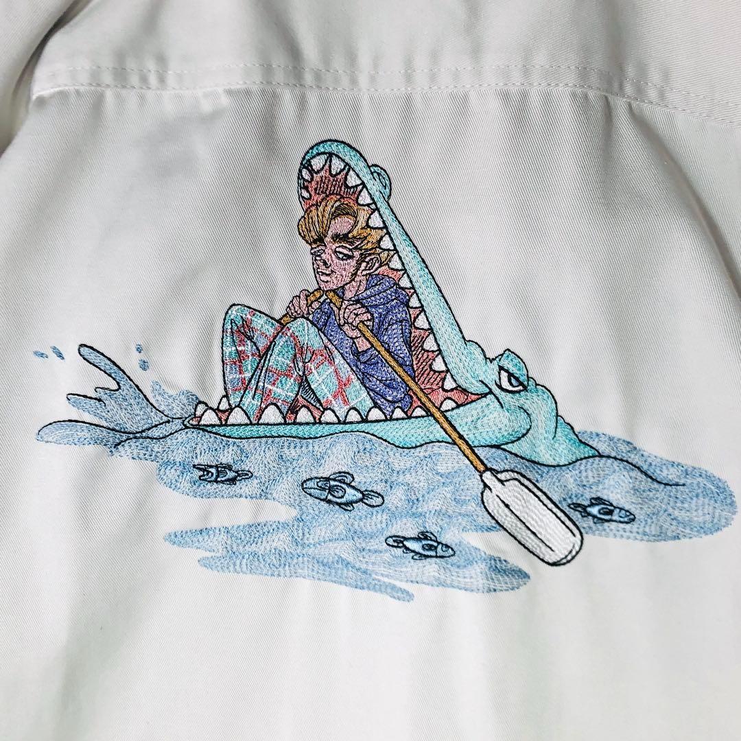 【ほぼ新品】ディッキーズ レフトアローン 限定コラボ 刺繍カバーオール XL