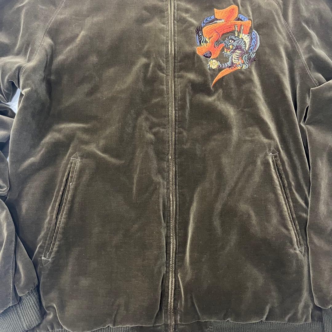 衣 安珍清姫スカジャン リバーシブル 別珍　オスティアジャパン衣 L ベロア