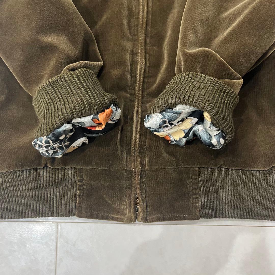 衣 安珍清姫スカジャン リバーシブル 別珍　オスティアジャパン衣 L ベロア