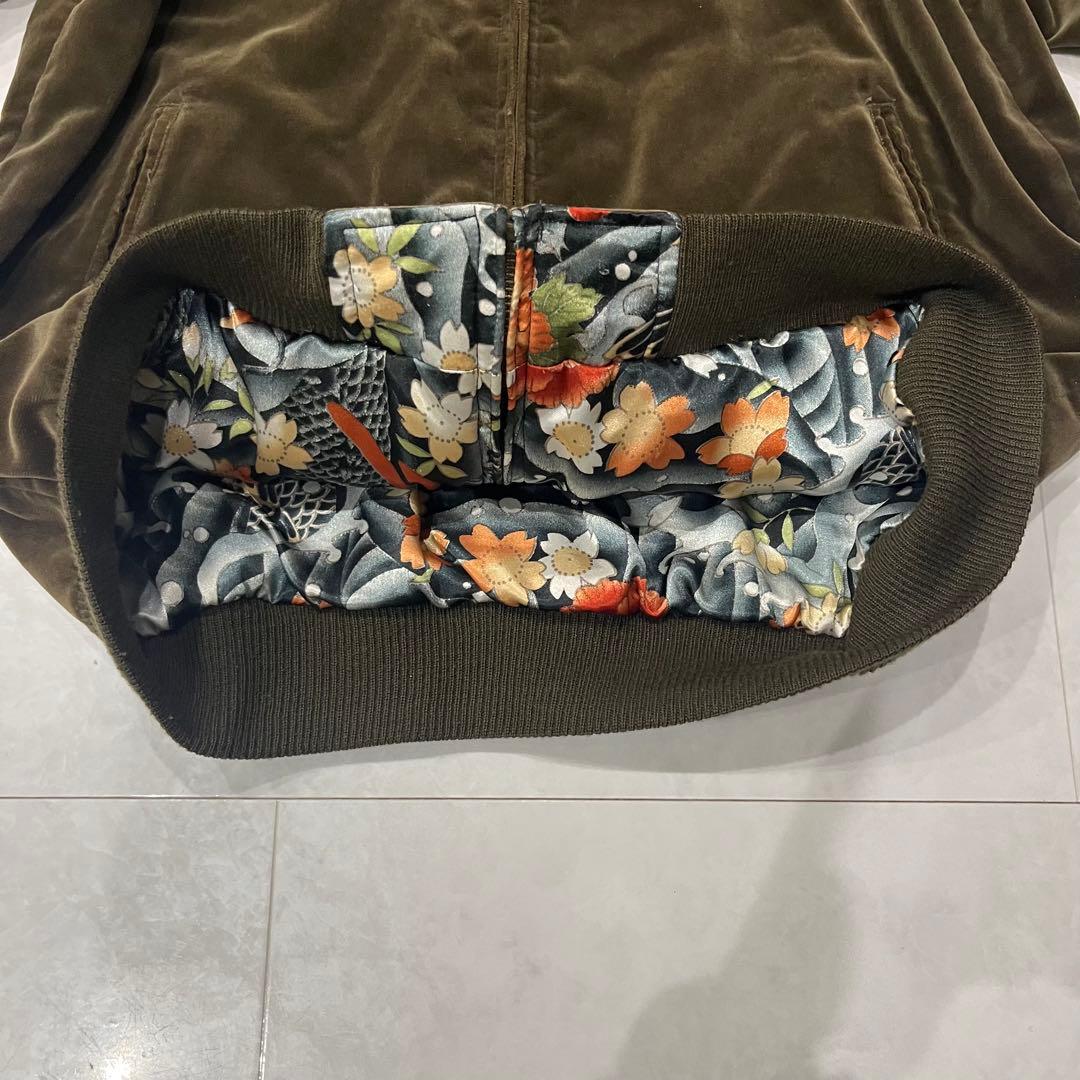 衣 安珍清姫スカジャン リバーシブル 別珍　オスティアジャパン衣 L ベロア