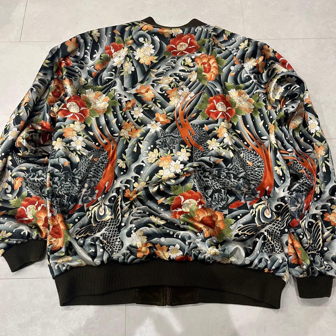 衣 安珍清姫スカジャン リバーシブル 別珍　オスティアジャパン衣 L ベロア