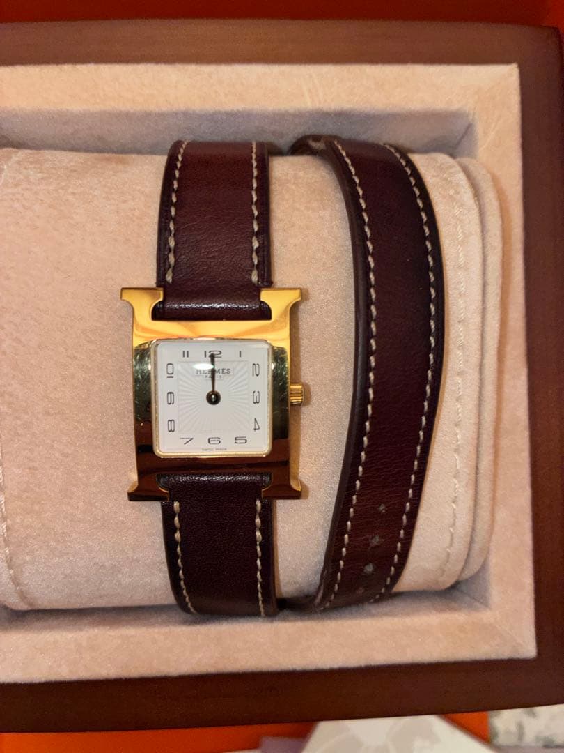 HERMES エルメス Hウォッチ 新型文字盤HH1.201ドゥブルトゥール