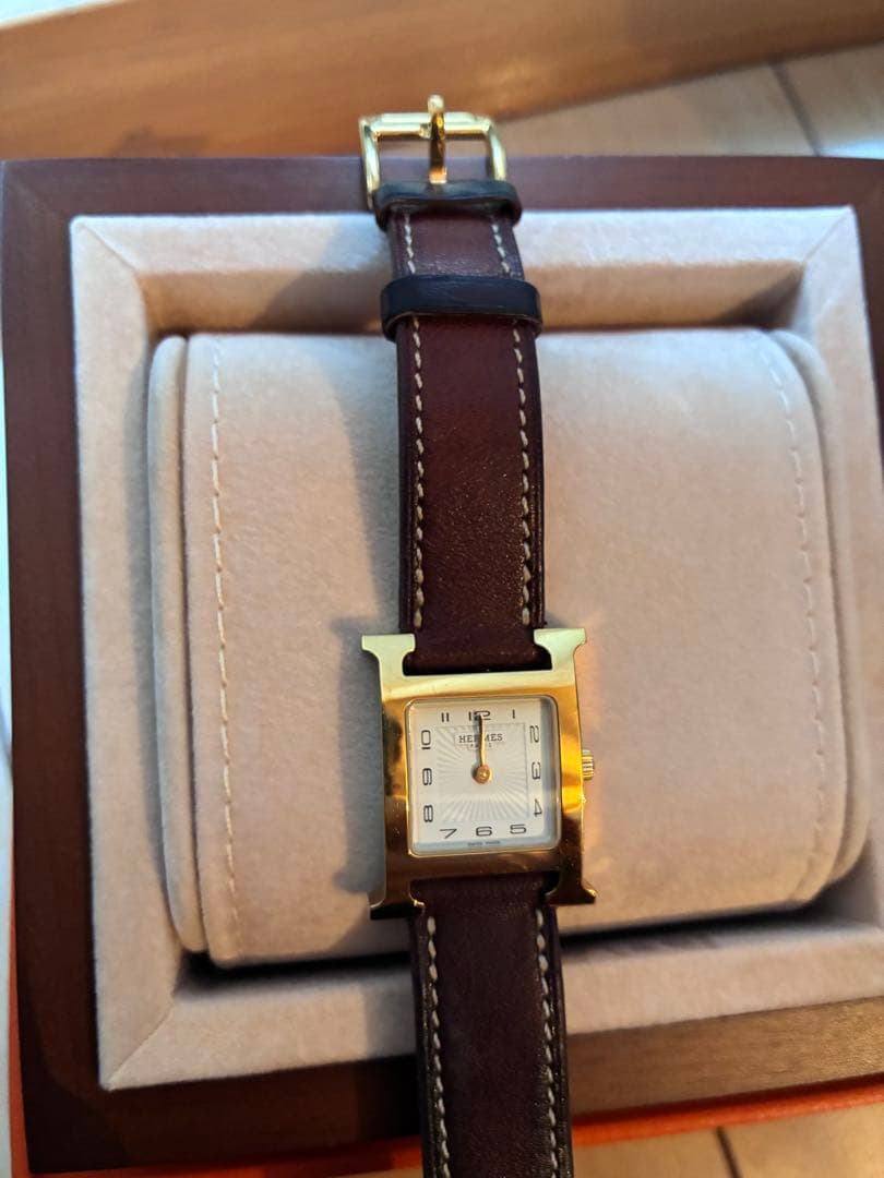 HERMES エルメス Hウォッチ 新型文字盤HH1.201ドゥブルトゥール