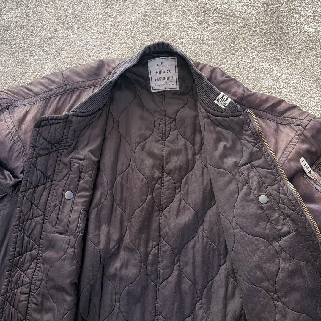 ミハラ ヤスヒロ　ジップアップボンバージャケット　サイズ46