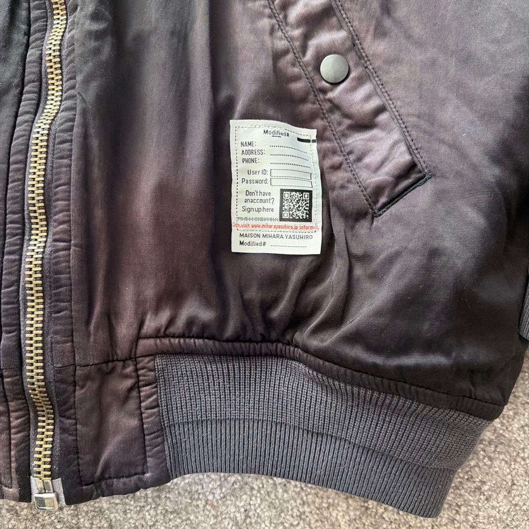 ミハラ ヤスヒロ　ジップアップボンバージャケット　サイズ46